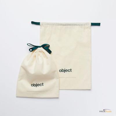 China Wholesale Recyclable Natural Cotton Storage Favor Rack Fashion Jewelry Pouches Gift Shoe Canvas Drawstring Bag for sale