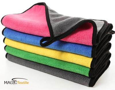 China Wholesale Viable Plush Absorbent Edgeless Car Drying Towel Micro Fiber Detailing Fabric For Car for sale