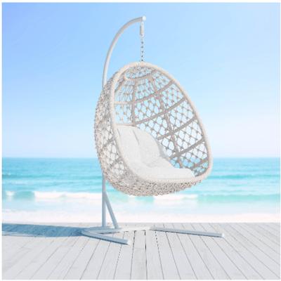 China 2021 Contemporary Fashion Outdoor Garden Hotel Courtyard Patio Swing Rope All Weather Furniture for sale