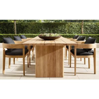 China Wholesale Modern Modern Garden Patio Dining Table And Chairs Sold Outdoor Teak Wood Furniture à venda