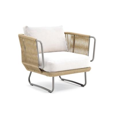 China Modern Manufactured Outdoor Leisure Leisure Garden Casual Rope Woven Armchair for sale