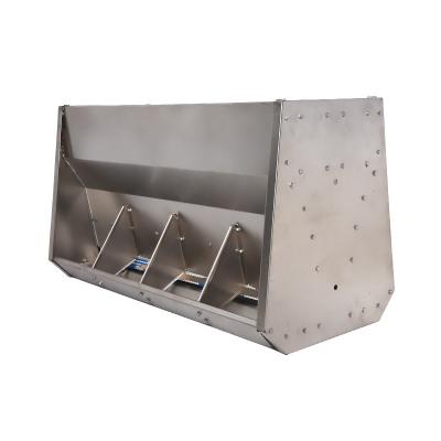 China Stainless steel double side and single side single side pig feed bowl pig feeder double side pig feeder for sale