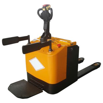 China Garment Shops New Design 2 Ton Electric Forklift Battery Cells Electric Motor Mounted Pallet Truck for sale