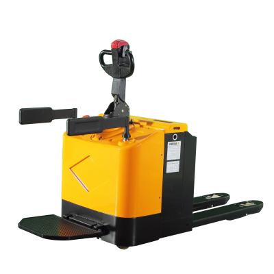 China Garment Shops Compact Yellow Motor Hydraulic Controller 2.5T Forklift Electric Pallet Truck for sale