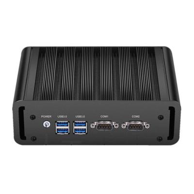 China Fanless Core i3-5005U / Core i5-5200U / Core i7-5500U CPU , Rugged Aluminum Alloy Casing Industrial Box PC 180*128*55mm for sale