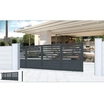 China Modern Matte Black Screw Assembly Pool Sliding Barrier Gates Kit for sale