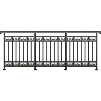 China Modern Nice Aluminum Metal Balcony Perfect Welding Fence Designs for sale