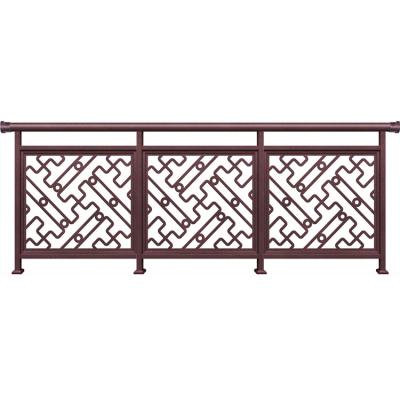 China Outdoor Garden Perfect Weld 6063 Luxury Curved Aluminum Railing for sale