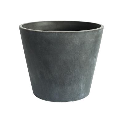 China Gray Cement Garden Planter Modern 10.2 13.2 Inch Size Flower Pot Indoor Containers Durable Plant Material for sale