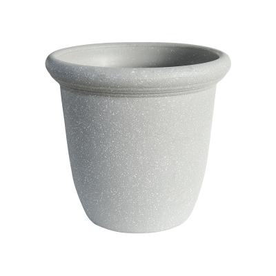 China Light weight outside light stone like large planter round shape container pot for plants for sale