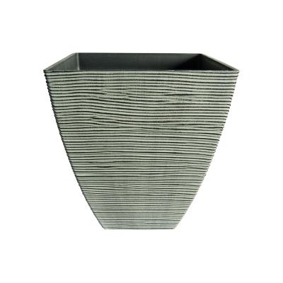 China Hot Sale Outdoor Corrosion Resistance Modern Design Planter Square Grow Planter Cheap Flower Vases for sale