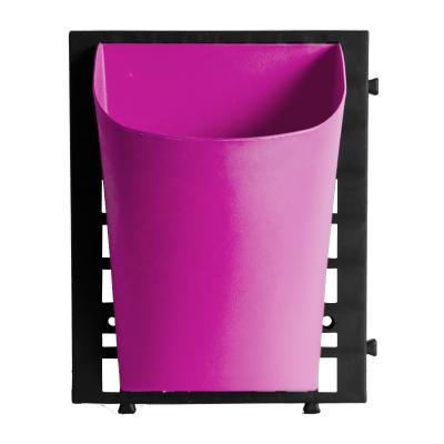 China Durable Material Wholesale Colorful Plastic Flower Wall Pot Decoration Wall Planters for sale