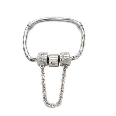 China METALS Wholesale Stainless Steel Safety Chain Charm Bead Stopper for sale