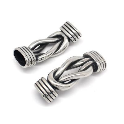 China Wholesale Stainless Steel Large Hole Flat Metal Spacer Beads Jewelry Finding for sale