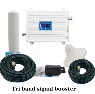 China Outdoor Antenna 2g 3g 4g Tri Band Omni Reapeater 900 Signal Booster 1800 2100mhz Lte Network Booster Boost Call Phone 36*23*23 for sale