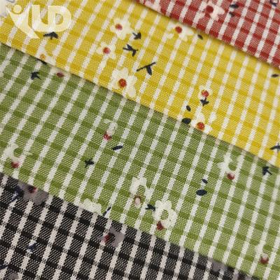 China High Quality Rayon Blended Plaid Yarn-Dyed Print Breathable Fabric 52% Polyester 48% Kids Apparel Print Fabric for sale