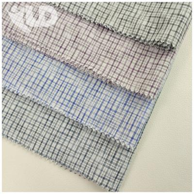 China New Tech Fabric 100% Cotton Tear-Resistant Dye Cut Dyed Plaid Shirt Fabric for sale