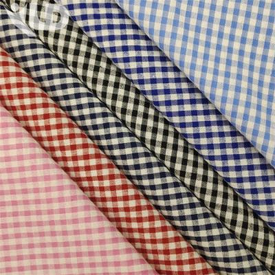 China Waterproof Customized Wholesale pure cotton fabric 100% Cotton yarn-dyed Check Kids Clothing Shirt Fabric for sale