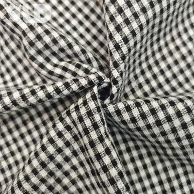 China 100% Cotton Yarn-Dyed Grid Anti-Static Customized Women's Clothing Cotton Clothing T-shirt Fabric Fashion Fabric Fast for sale