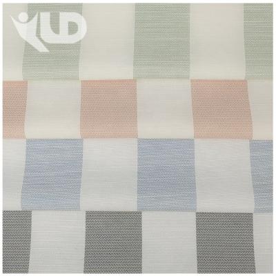 China Shrink-resistant stock fabric cotton polyester spandex 3 blended yarn-dyed stripe garment fabric for sale