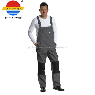 China Autumn New Gray Black Two-Tone TC Bib and Global Gungarees Anti-Shrink Brace Not Only for Work for sale