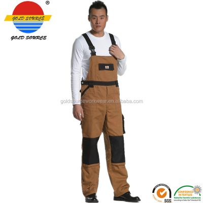 China Wear Anti-Shrink Ultima Canvas Brace Overall Workwear Real Workwear For Men for sale