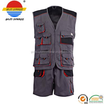 China Outdoor Wear Sets Other Uniform Vest Shorts With Multi Pockets for sale