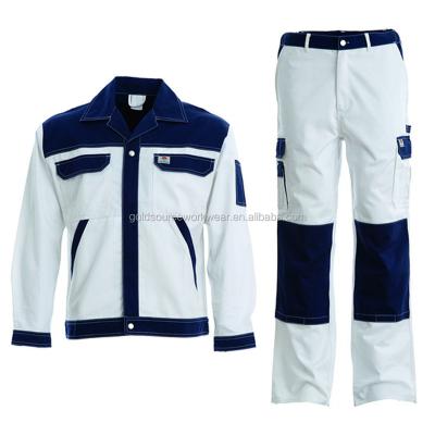 China OEM Factory Direct Custom Navy Painters Workwear Uniform White Suit Anti-Shrink Clothing for sale