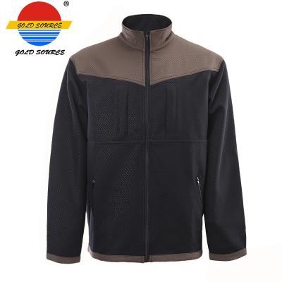 China 4 Way TPU Mesh Spandex Softshell Jacket Black Breathable Water Proof Windproof for sale