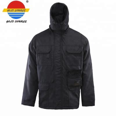 China Waterproof 500D Polyester Oxford PU Coated Water Proof Mens Winter Padded Jacket for sale