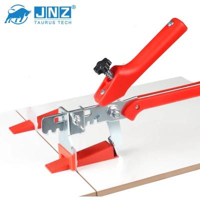 China Modern Professional JNZ Tile Installation Tool Tiles Leveling System Kit 100pcs Plastic Floor Leveler Tile Wedges Spacer Kit for sale