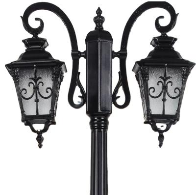 China Garden Lamp Black Matrix-aluminum Outdoor White Yard Post Garden Light for sale