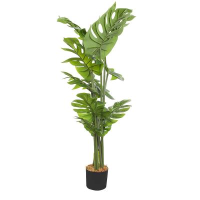 China Factory Wholesale High Quality Rubberized Monstera Deliciosa Liebm Artificial Plant Fabric Outdoor Ornamental Indoor Outdoor Tree for sale