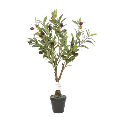 China Show OLive Plant Faux Tropical Tree Artificial Bonsai Tree For Garden Office Custom Packing for sale