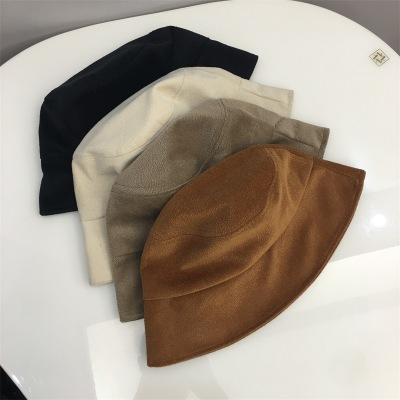 China Wholesale Bucket Hat Flower Character Fashion Suede Bucket Hats Custom Fisherman Bucket Hats for sale