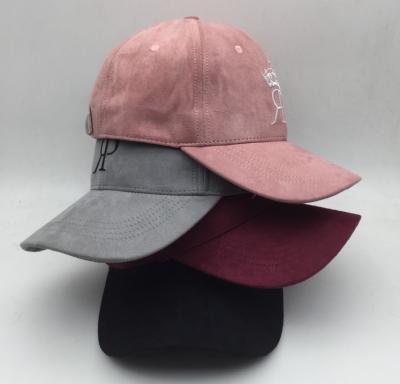 China China COMMON Wholesale Promotional Baseball Cap Suede Embroidered Custom 6 Panel Baseball Cap Baseball Cap for sale