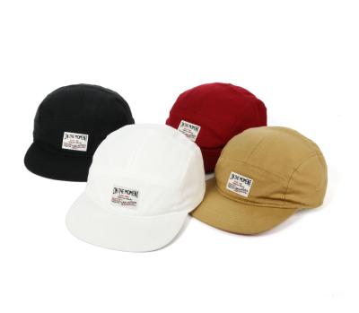 China 5-Panel Hat Factory Price Lightweight Nylon 5-Panel Hat Flat Brim/Soft Outdoor Hat With Woven Labels Patch Camp Hat for sale