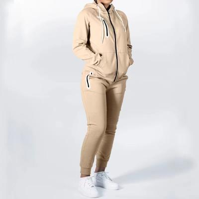 China Cotton Solid Color Sport Breathable Blank Simple Tracksuit Set Jogging Custom Men Sweatsuit Unisex Hoodie Sweat Suit for sale