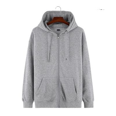 China Wholesale White QUICK DRY Cotton Men's Solid Color Casual Oversized Unisex Unisex Custom Zipper Full Up Hoodies for sale