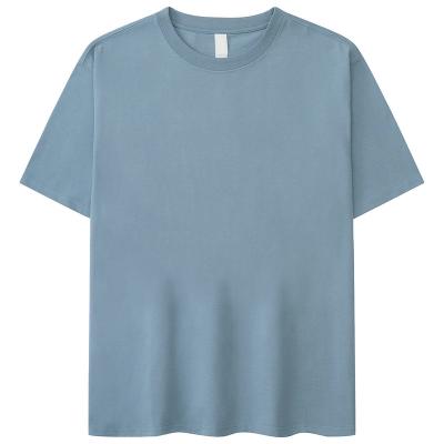 China Supplier Drop Shoulder T-shirt Heavyweight Unisex Custom Cotton T-shirt Manufacturer Anti-pilling Simple T-shirt Oversizsed for sale