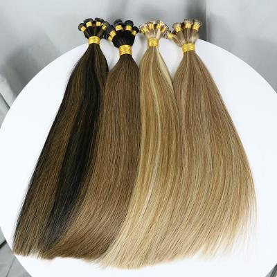 China High Quality 100 Silky Straight Double Wave 12A European Virgin Hair Extension Hand Drawn Tied Weft for sale