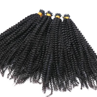 China WHOLESALE raw i tip cuticle aligned virgin hair curly i tip hair extensions hair for sale