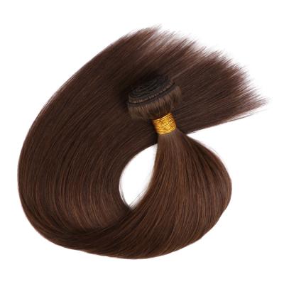 China Silky Straight Wave Natural Color Cuticle Aligned 100% Human Machine Hair Double Weft Extensions for sale