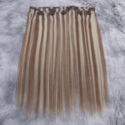 China Silky Straight Wave Drop Shipping 100 G To 200 G Seamless Clip In Virgin Remy European Hair Clips Ins Extensions for sale