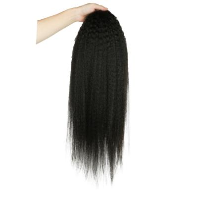 China Wholesale Remy Virgin Brazilian Ponytail Hair Curly Straight Extension Drawstring Ponytail Hair Extensions for sale