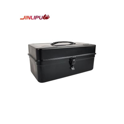 China Convenient T-360B Customized metal toolbox large capacity double-layer space iron toolbox various customized colors simple iron gift box for sale