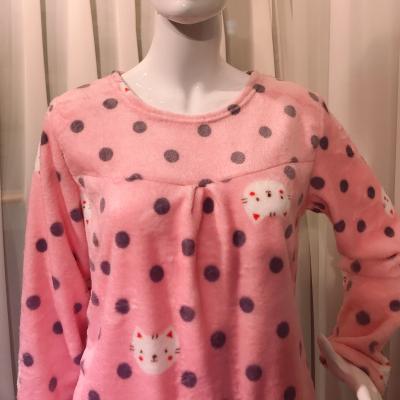 China Hot Selling QUICK DRY Autumn And Winter Flannel Set Printed 2 Piece Set Plush Thickened Home Wear Warm Pajamas for sale