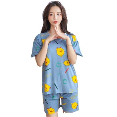 China Summer QUICK DRY hot shorts sleeved two-piece suit of handsome student pajamas female cool home clothes for sale