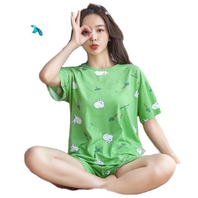 China Summer QUICK DRY hot shorts sleeved two-piece suit of handsome student pajamas female cool home clothes for sale