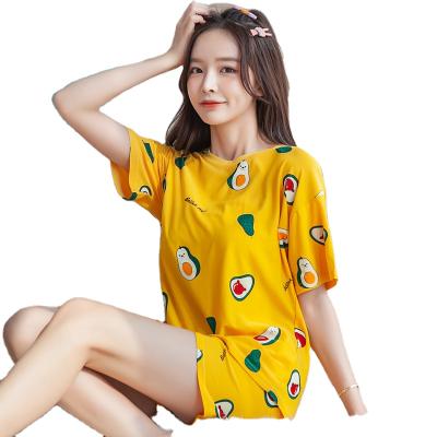 China Summer QUICK DRY hot shorts sleeved two-piece suit of handsome student pajamas female cool home clothes for sale